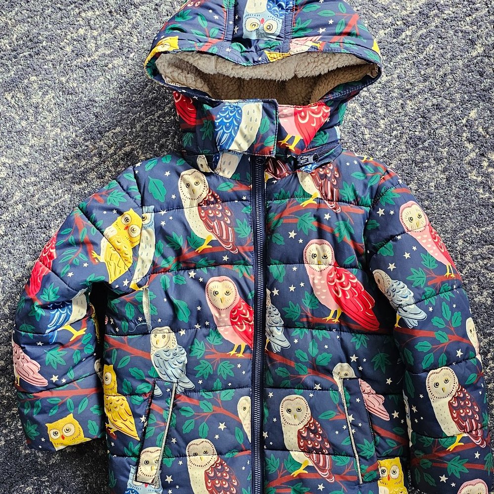 Boden Owl Winter Coat